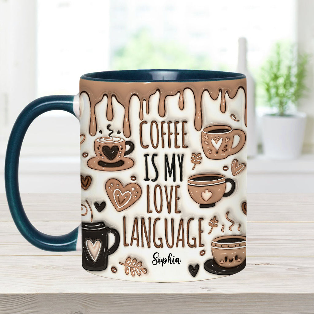 Kaffee ist meine Liebessprache – Personalisierte Kaffeetasse