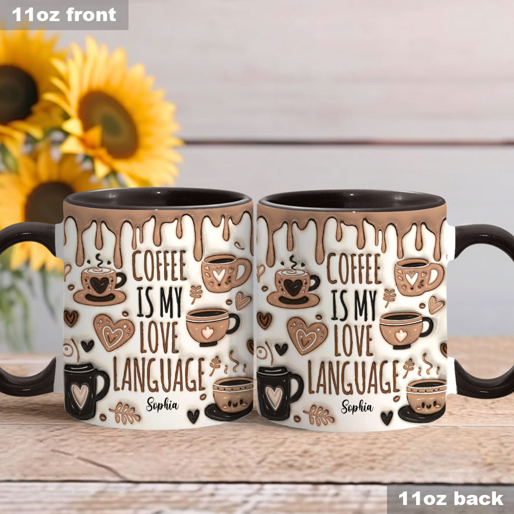 Kaffee ist meine Liebessprache – Personalisierte Kaffeetasse