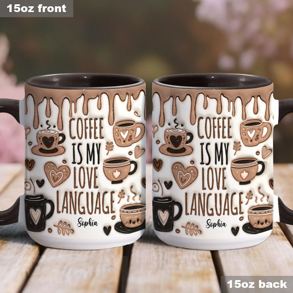 Kaffee ist meine Liebessprache – Personalisierte Kaffeetasse