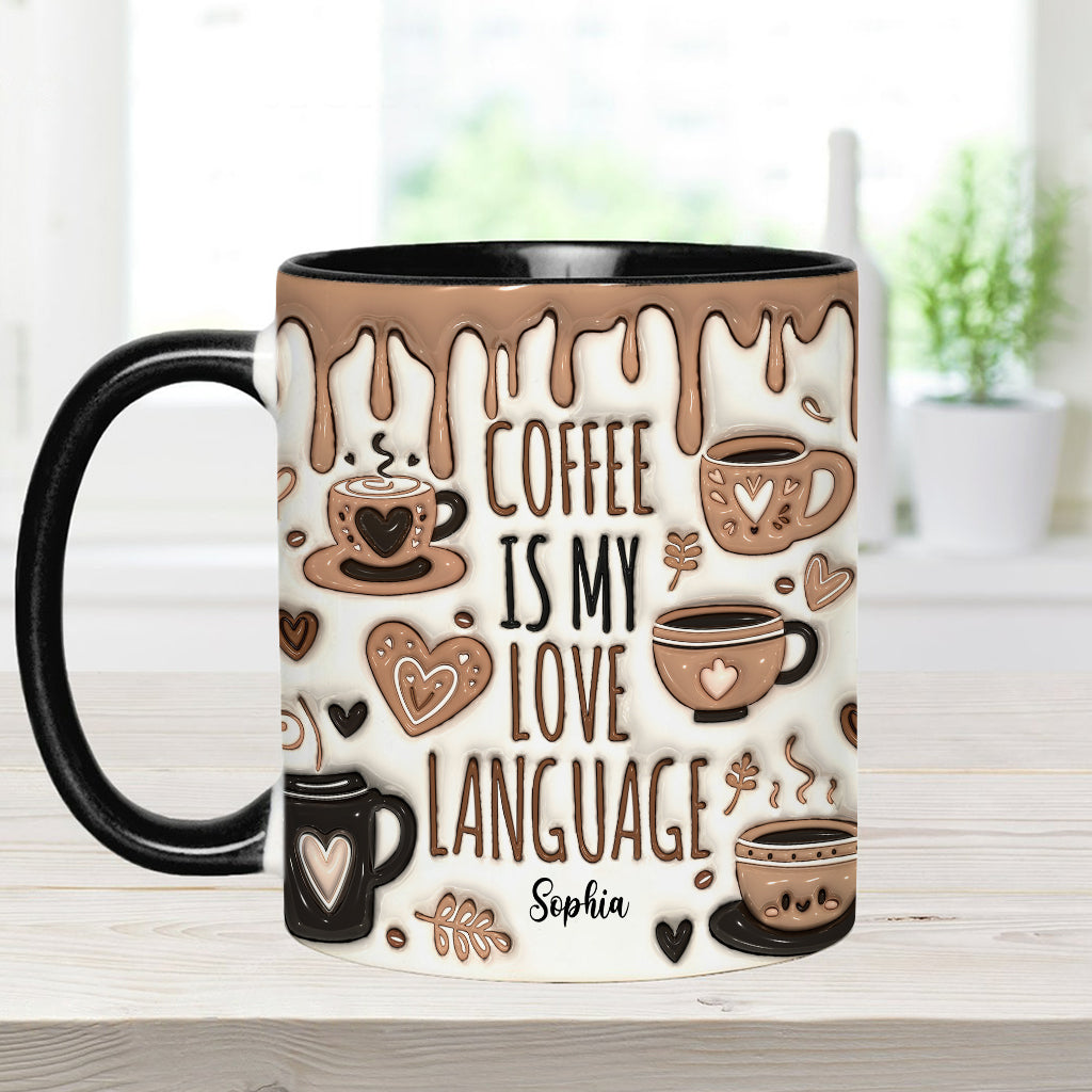 Kaffee ist meine Liebessprache – Personalisierte Kaffeetasse