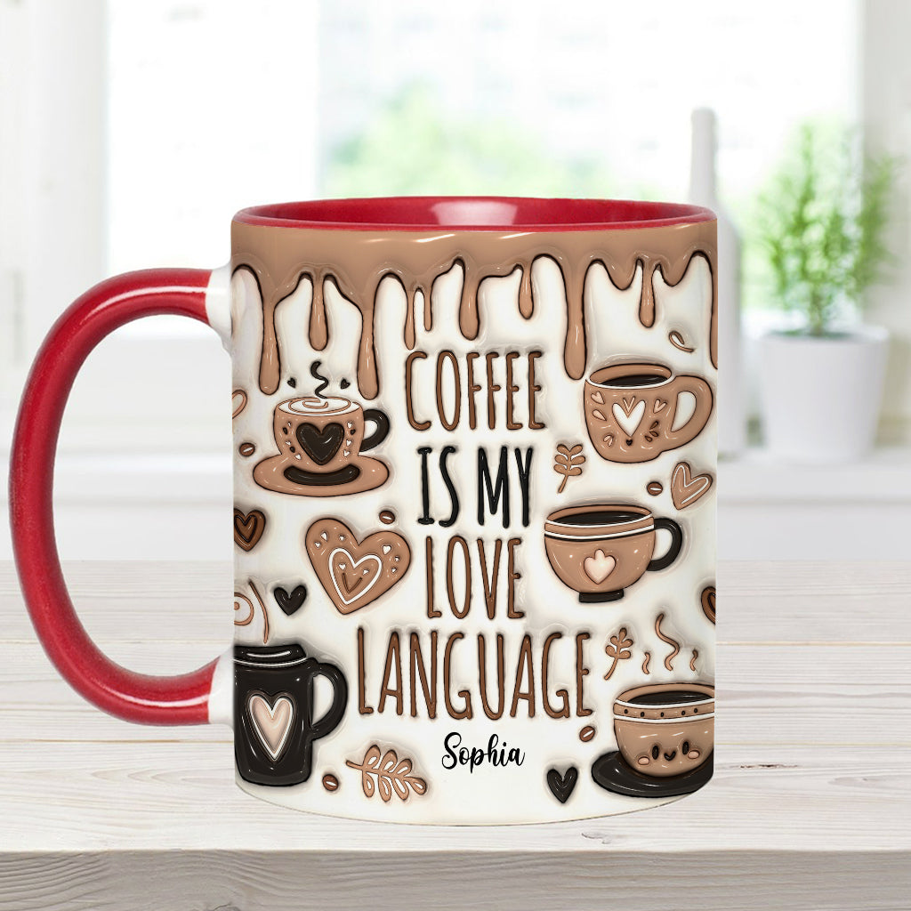Kaffee ist meine Liebessprache – Personalisierte Kaffeetasse