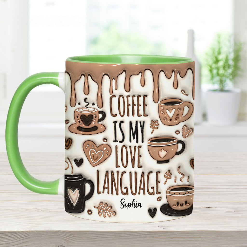 Kaffee ist meine Liebessprache – Personalisierte Kaffeetasse
