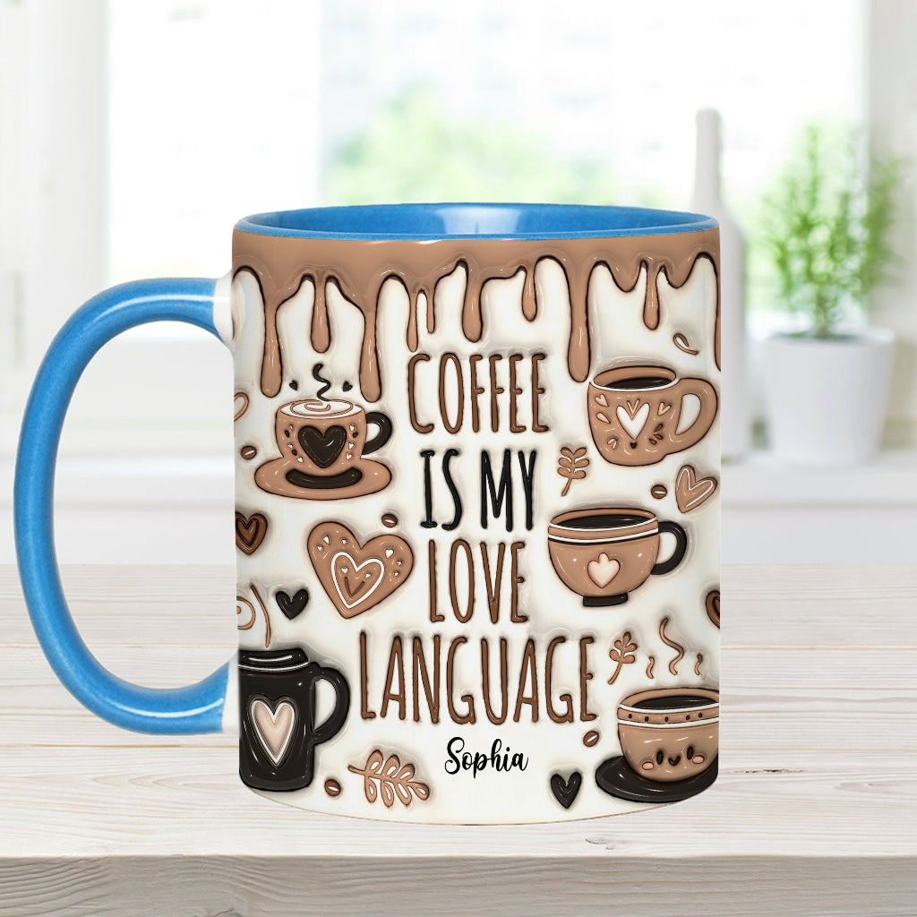 Kaffee ist meine Liebessprache – Personalisierte Kaffeetasse