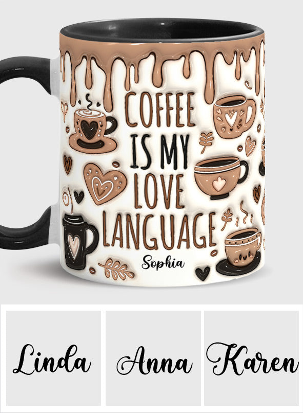 Kaffee ist meine Liebessprache – Personalisierte Kaffeetasse