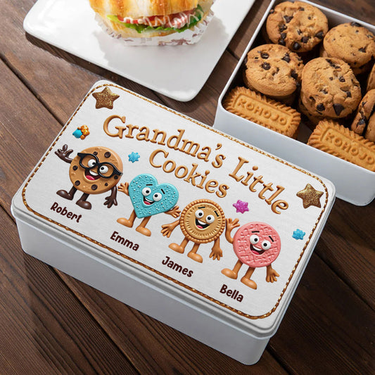 Grandma's Little Cookies - Personalized Grandma Biscuit Tin