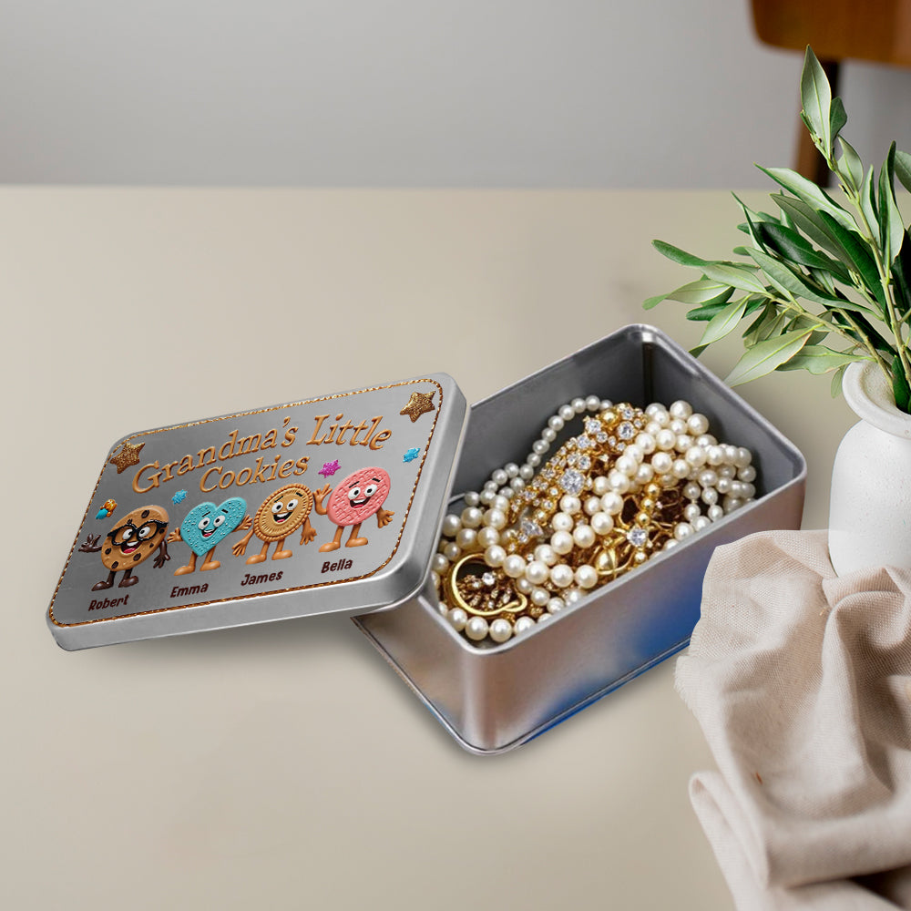 Grandma's Little Cookies - Personalized Grandma Biscuit Tin