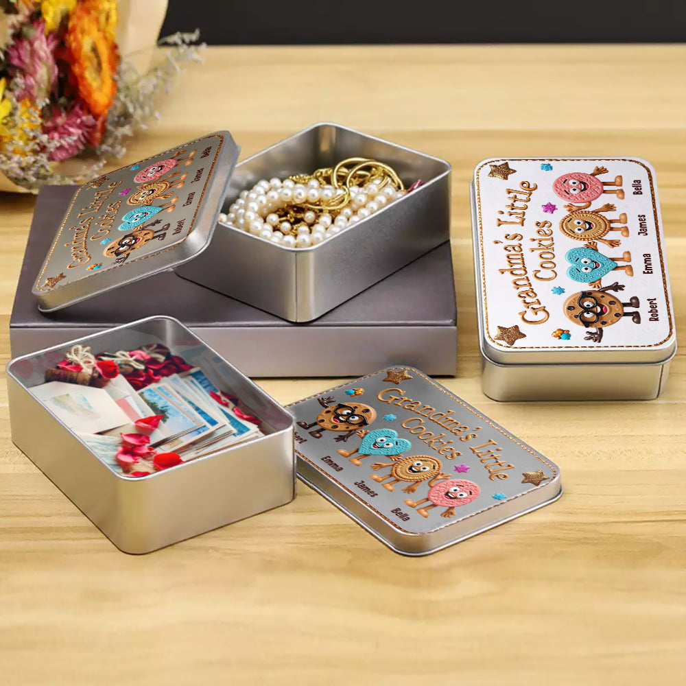 Grandma's Little Cookies - Personalized Grandma Biscuit Tin