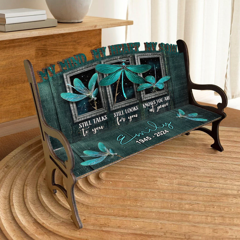 My Heart Still Looks For You - Personalized Memorial Wooden Bench