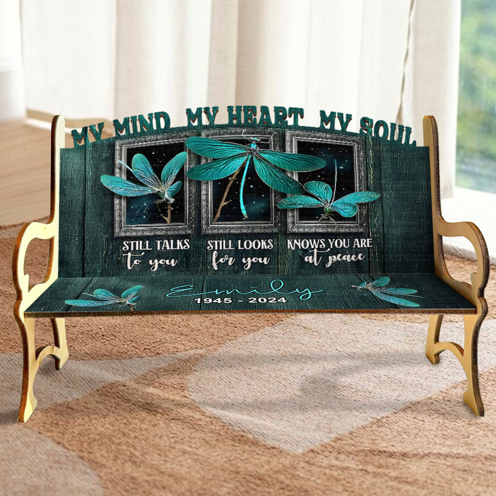 My Heart Still Looks For You - Personalized Memorial Wooden Bench