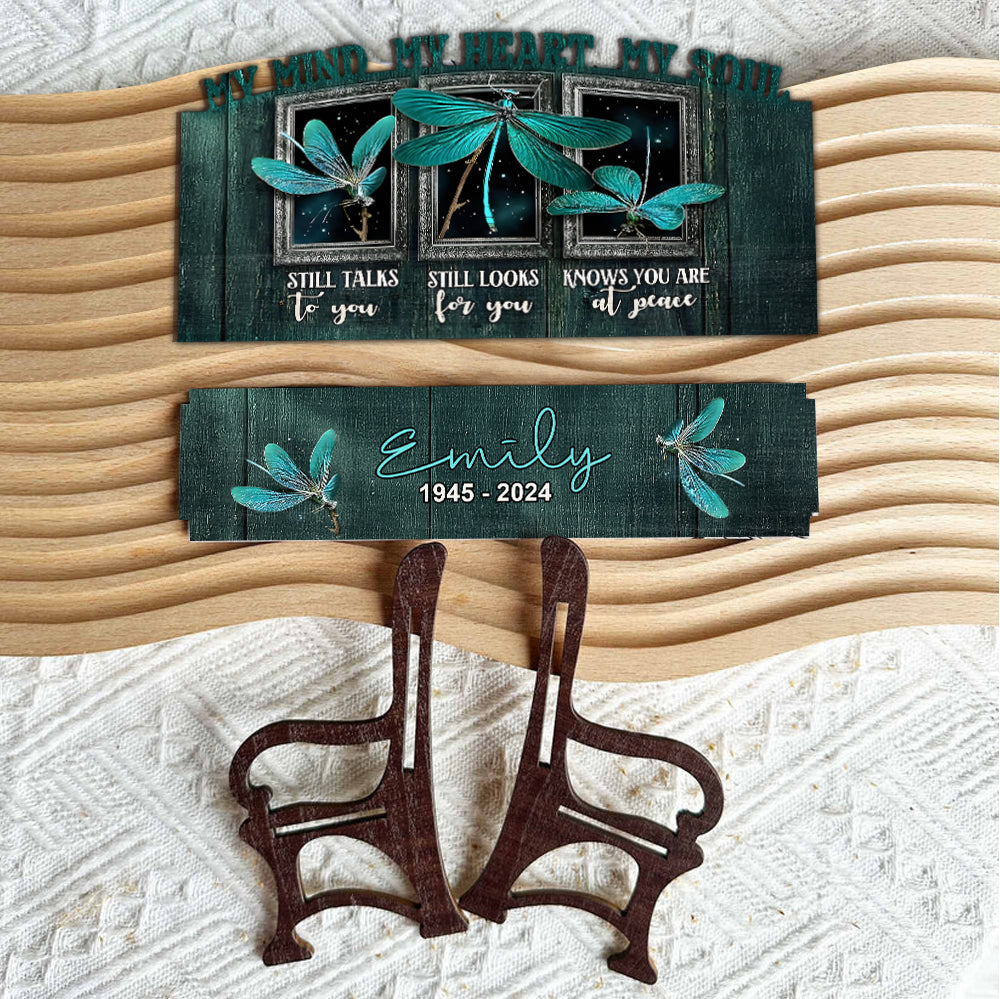 My Heart Still Looks For You - Personalized Memorial Wooden Bench