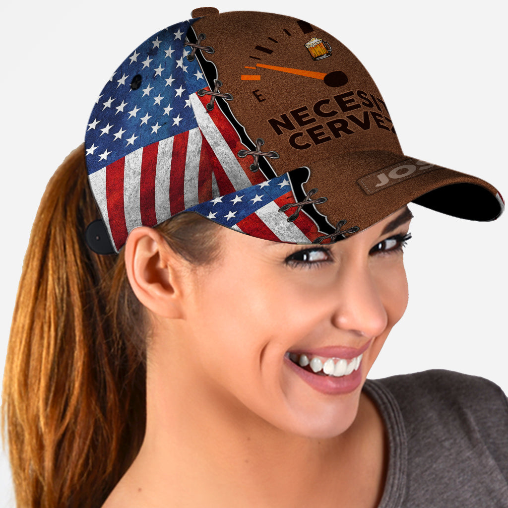 J'ai besoin de bière, Necesito Cerveza - Casquette de bière classique personnalisée