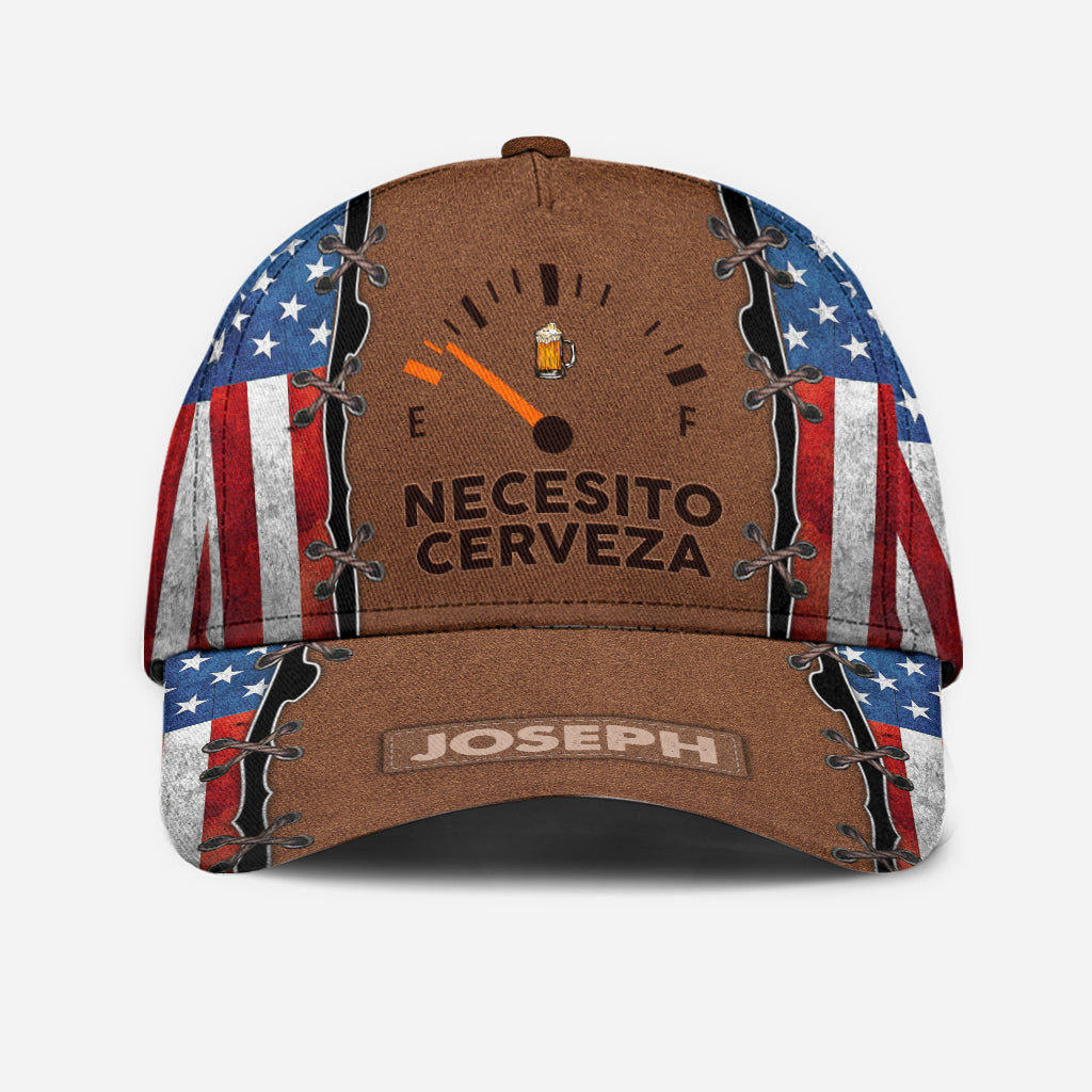 J'ai besoin de bière, Necesito Cerveza - Casquette de bière classique personnalisée