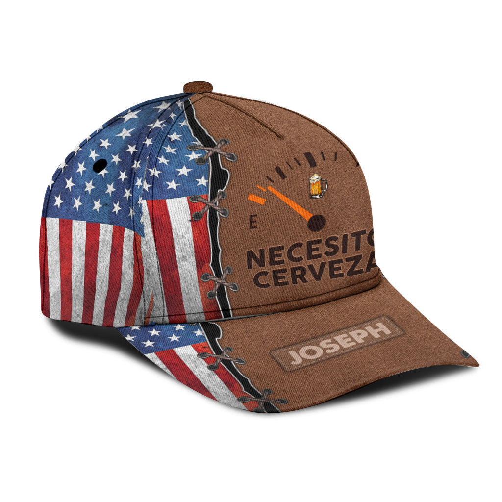 J'ai besoin de bière, Necesito Cerveza - Casquette de bière classique personnalisée