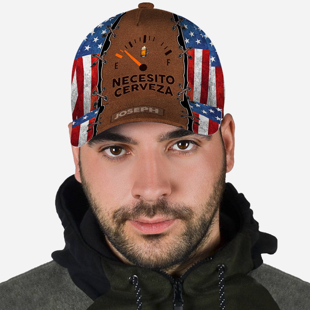 J'ai besoin de bière, Necesito Cerveza - Casquette de bière classique personnalisée