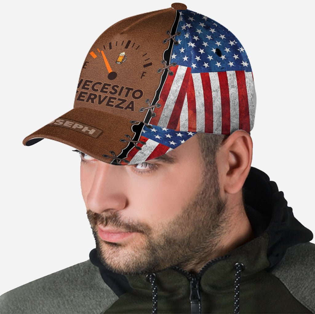J'ai besoin de bière, Necesito Cerveza - Casquette de bière classique personnalisée