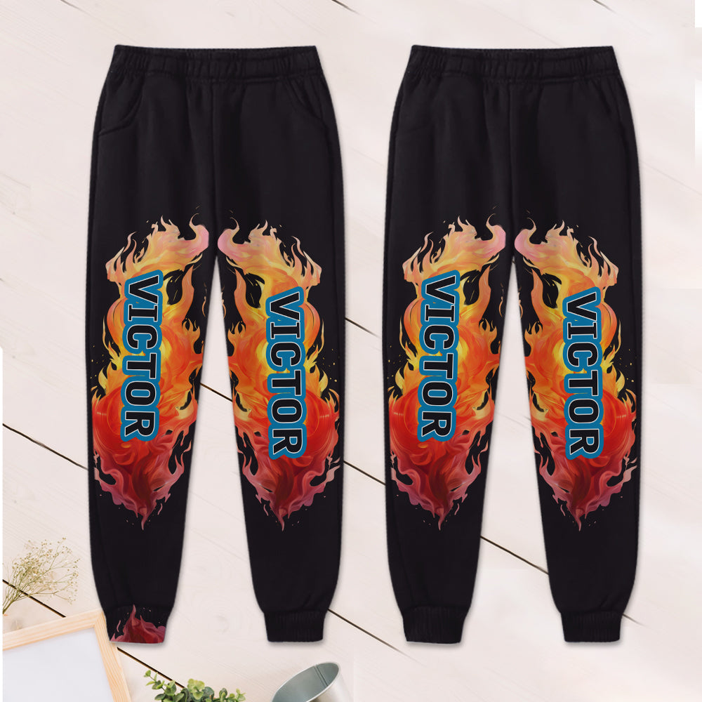 Cooles Monster-Truck-Outfit für Jungen – personalisierter Kinder-Hoodie und Kinder-Jogginghose