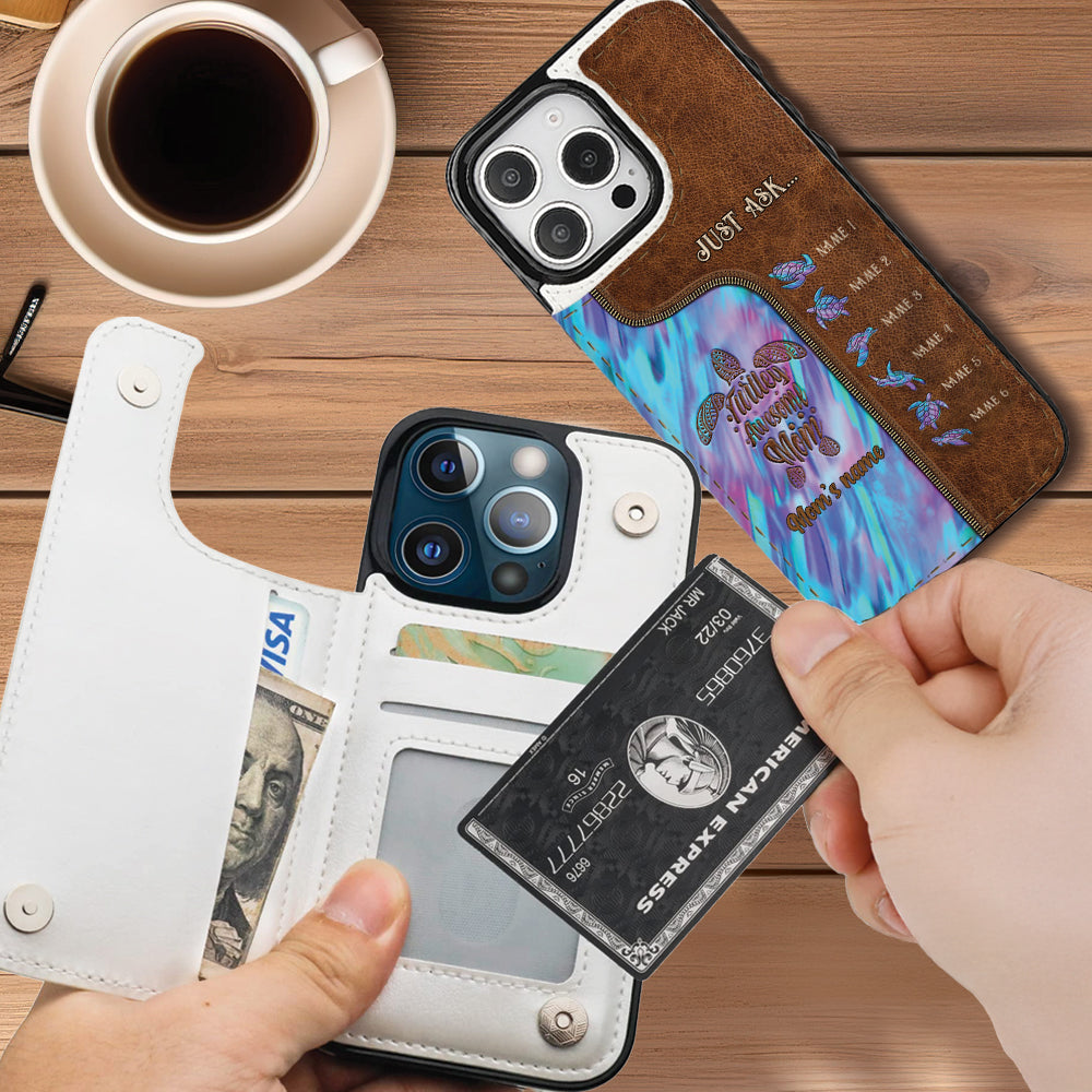 Holding Hands - Personalized Mother Foldable Wallet Phone Case