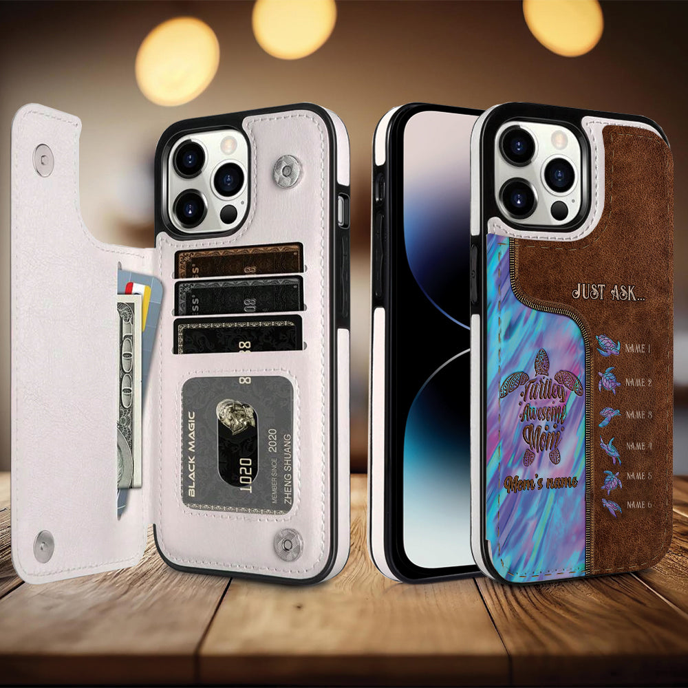 Holding Hands - Personalized Mother Foldable Wallet Phone Case