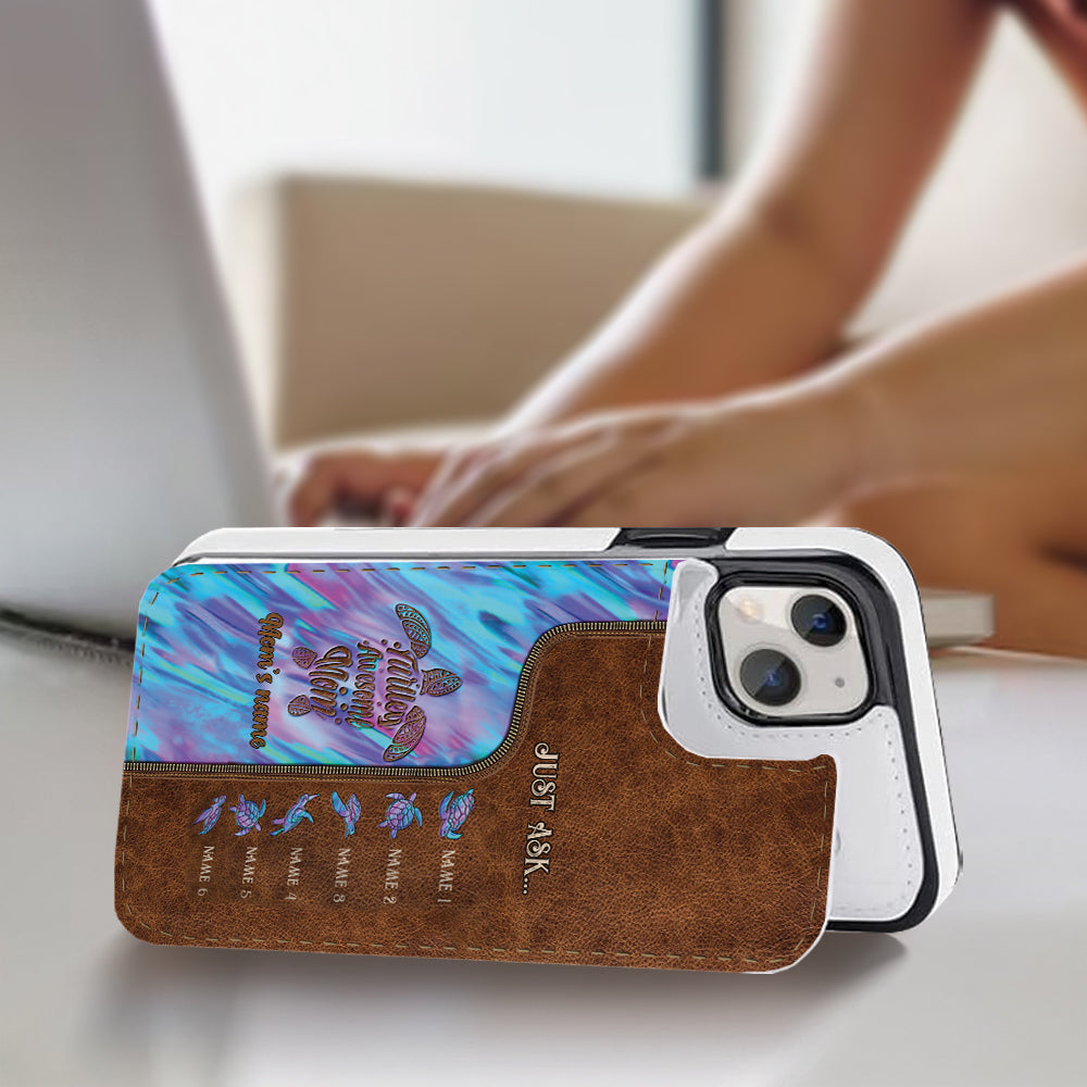 Holding Hands - Personalized Mother Foldable Wallet Phone Case