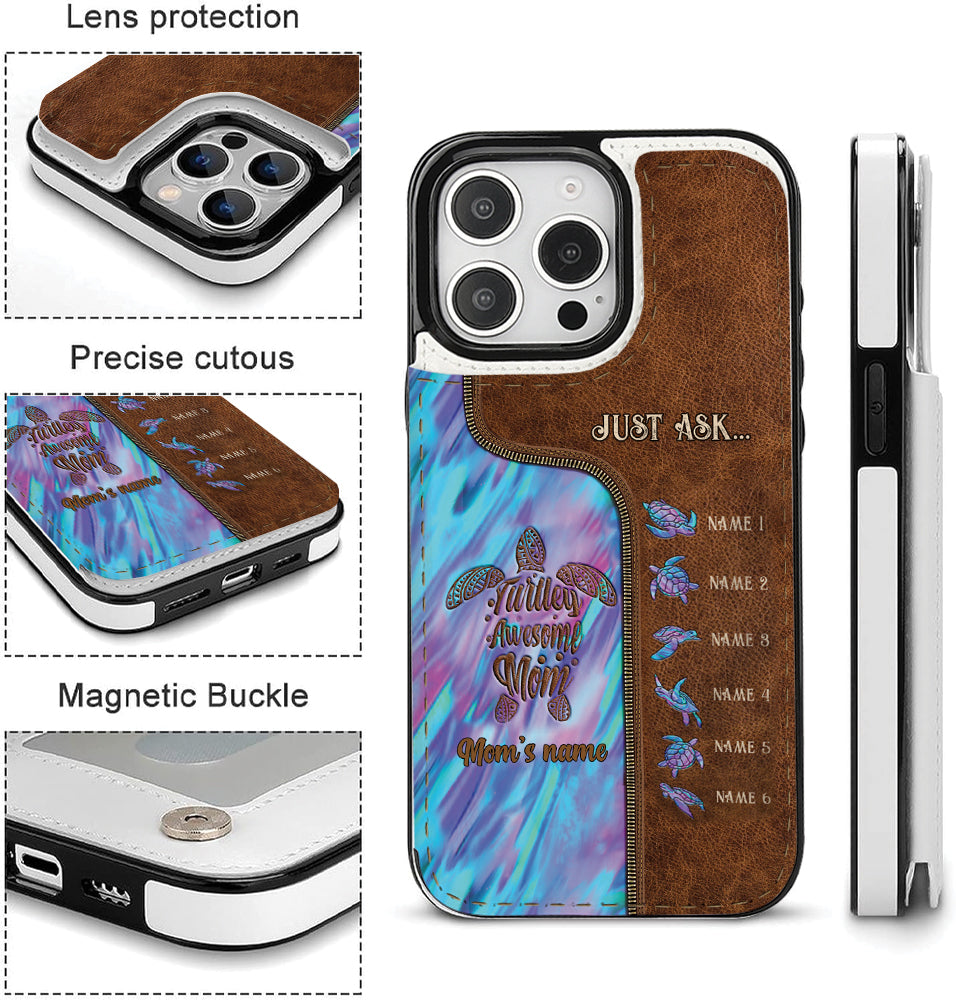 Holding Hands - Personalized Mother Foldable Wallet Phone Case