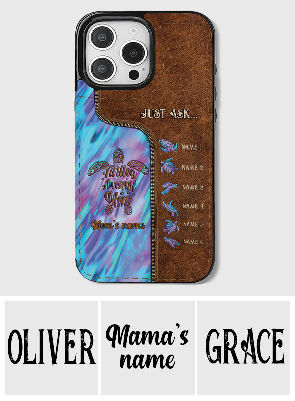 Holding Hands - Personalized Mother Foldable Wallet Phone Case