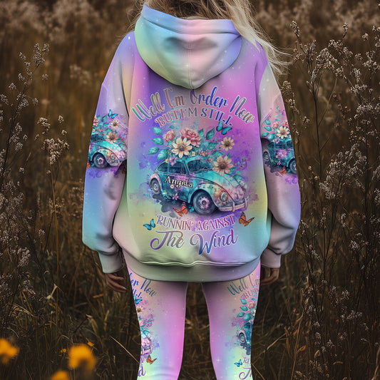 Running Against The Wind - Personalized Hippie Hoodie and Leggings