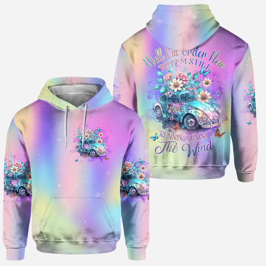 Running Against The Wind - Personalized Hippie Hoodie and Leggings