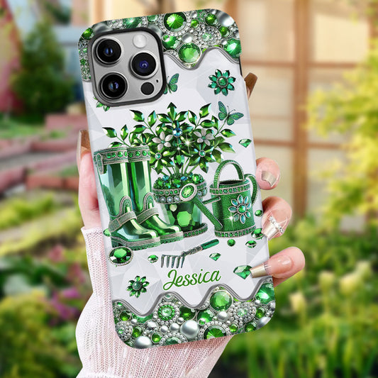 Just A Girl Who Loves Gardening - Personalized Gardening Full Print Phone Case