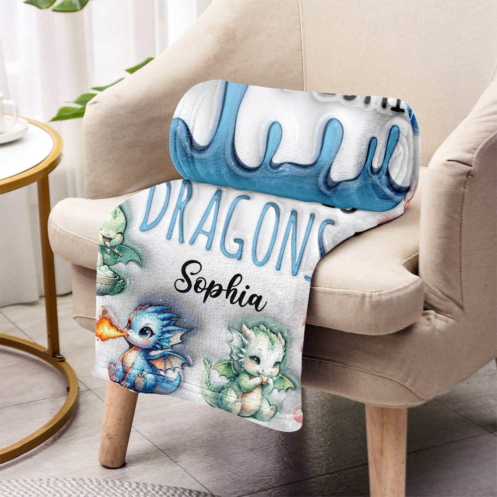 Einfach ein Mädchen, das Drachen liebt – personalisierte Drachendecke