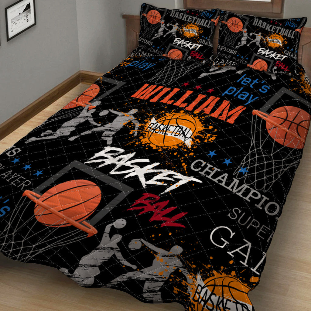Basketballfan - Personalisiertes Basketball-Bettwäscheset