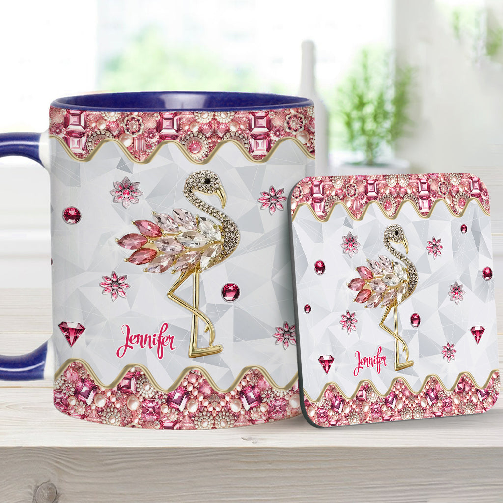 Mug personnalisé « Juste une fille qui aime les flamants roses »