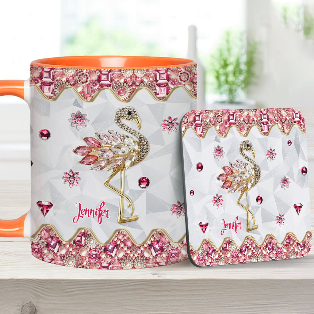 Mug personnalisé « Juste une fille qui aime les flamants roses »