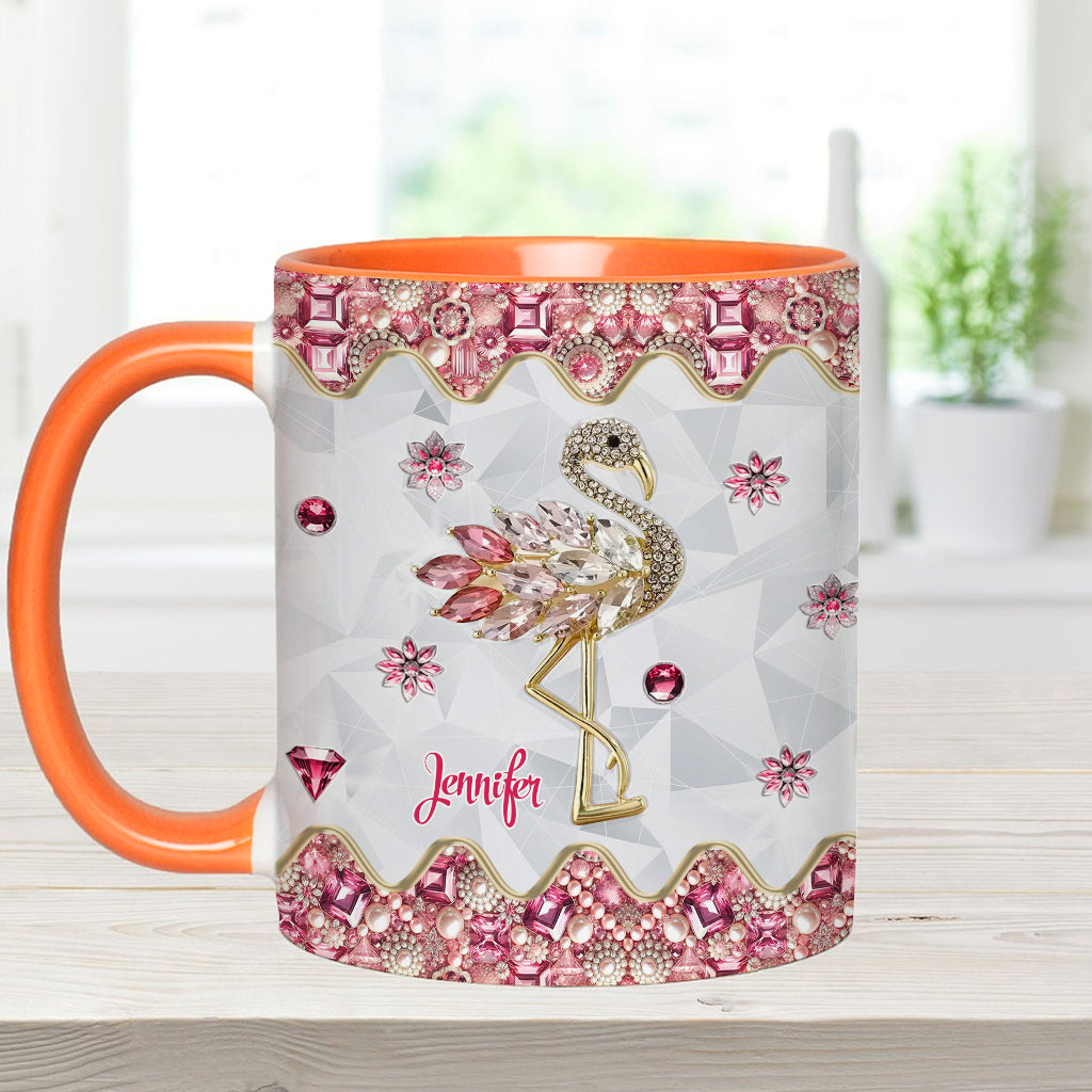 Mug personnalisé « Juste une fille qui aime les flamants roses »