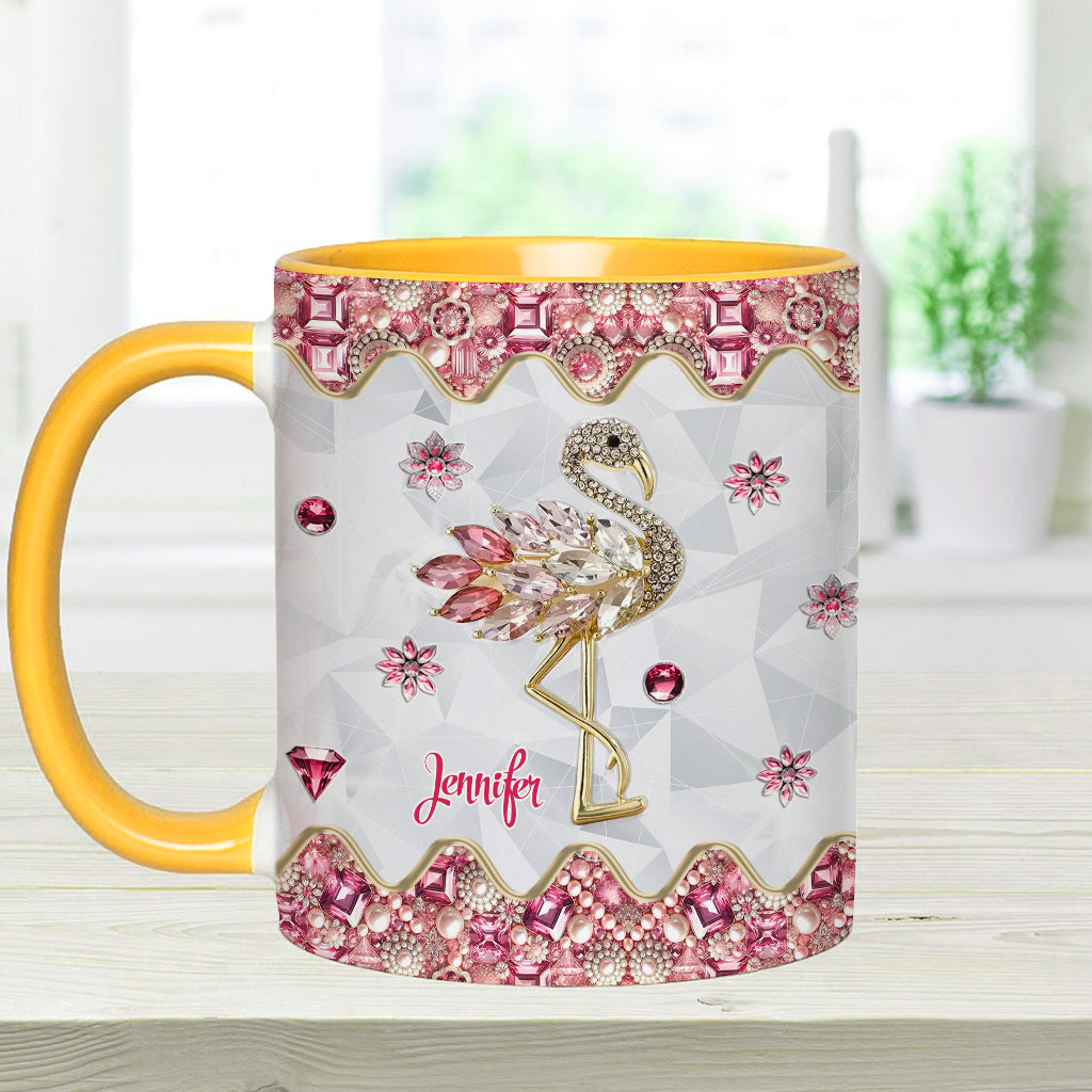 Mug personnalisé « Juste une fille qui aime les flamants roses »
