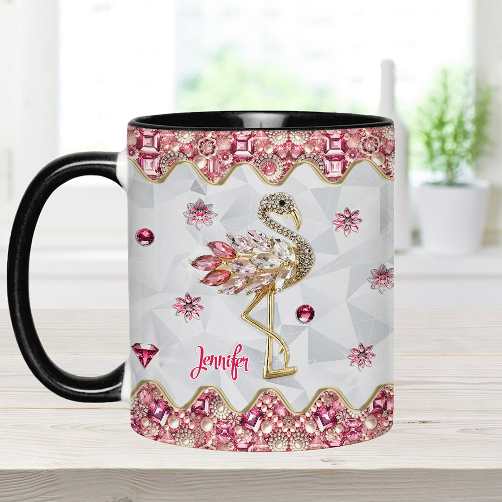 Mug personnalisé « Juste une fille qui aime les flamants roses »