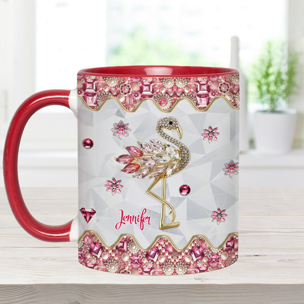 Mug personnalisé « Juste une fille qui aime les flamants roses »