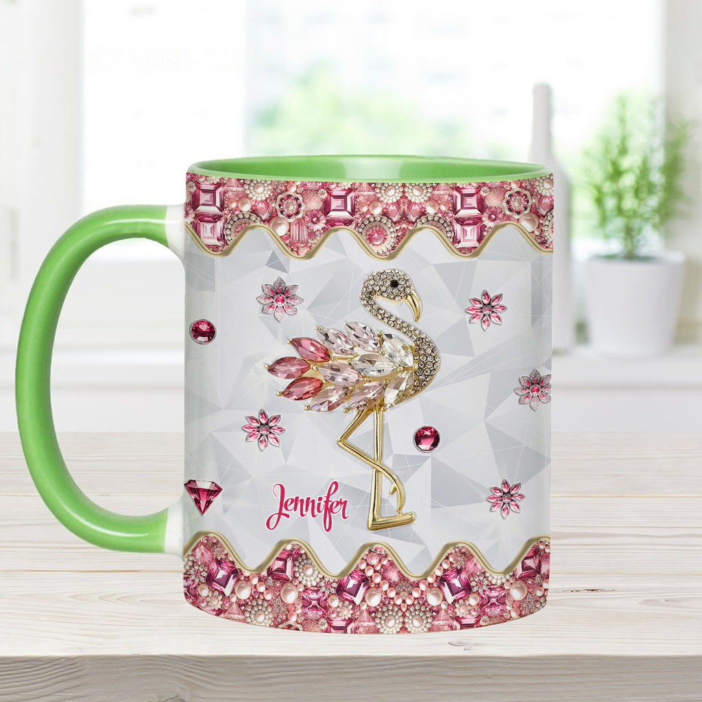 Mug personnalisé « Juste une fille qui aime les flamants roses »