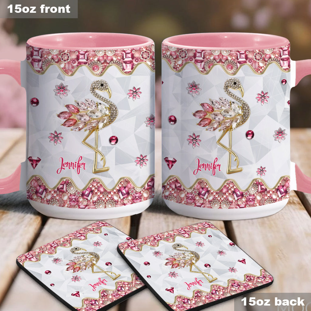 Mug personnalisé « Juste une fille qui aime les flamants roses »
