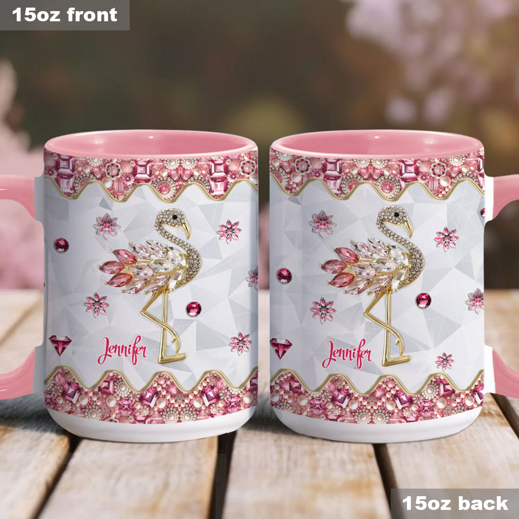 Mug personnalisé « Juste une fille qui aime les flamants roses »