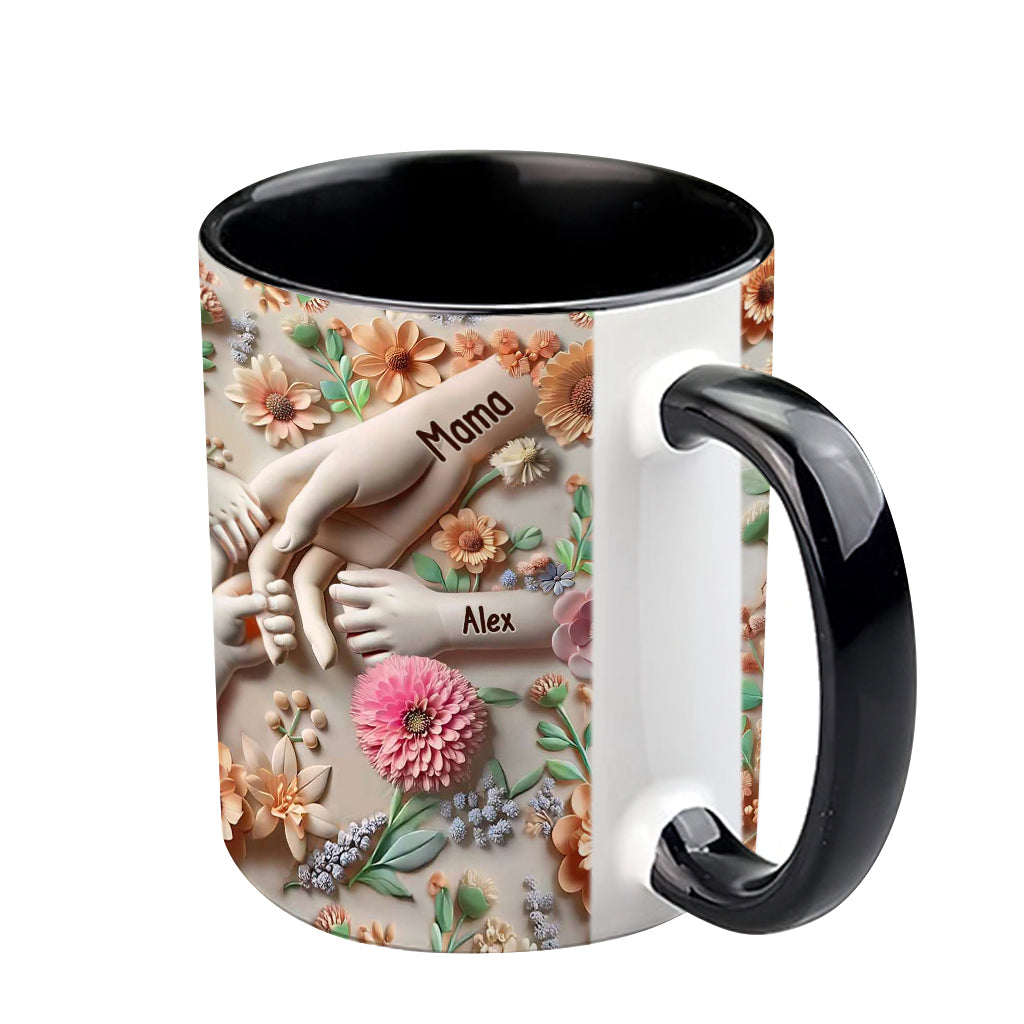 Hold Our Hands - Personalized Mother Accent Mug