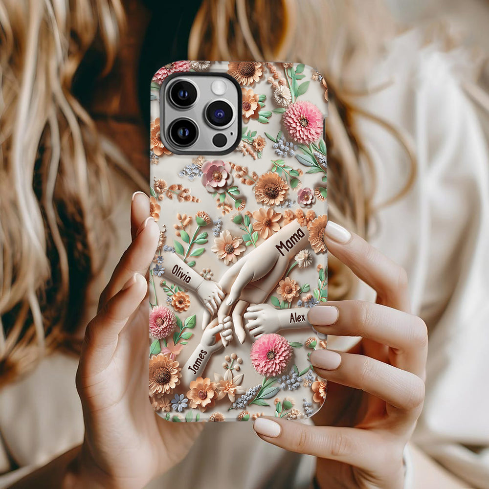 Hold Our Hands - Personalized Mother Full Print Phone Case