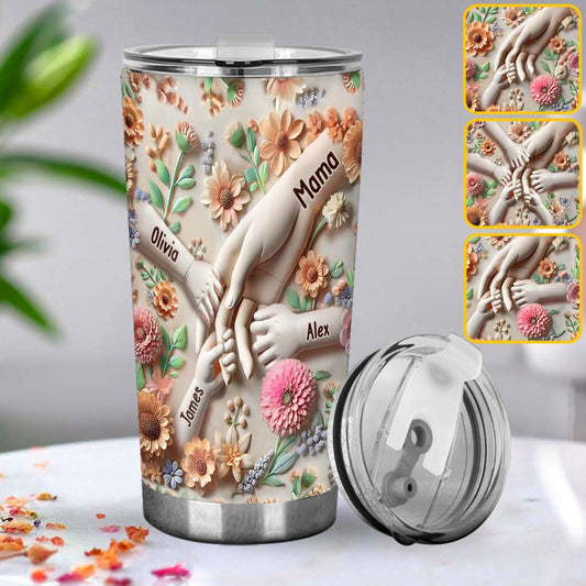 Hold Our Hands - Personalized Mother Tumbler