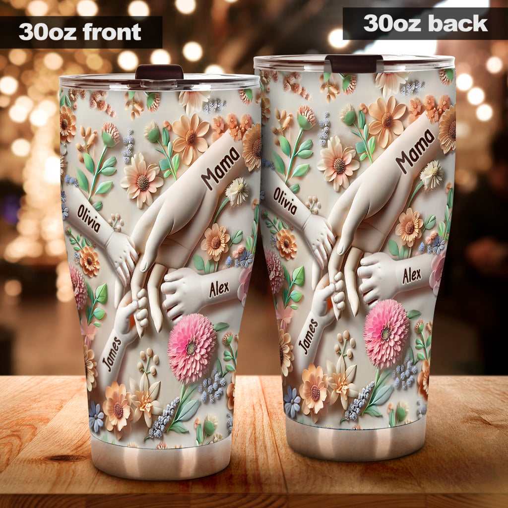 Hold Our Hands - Personalized Mother Tumbler