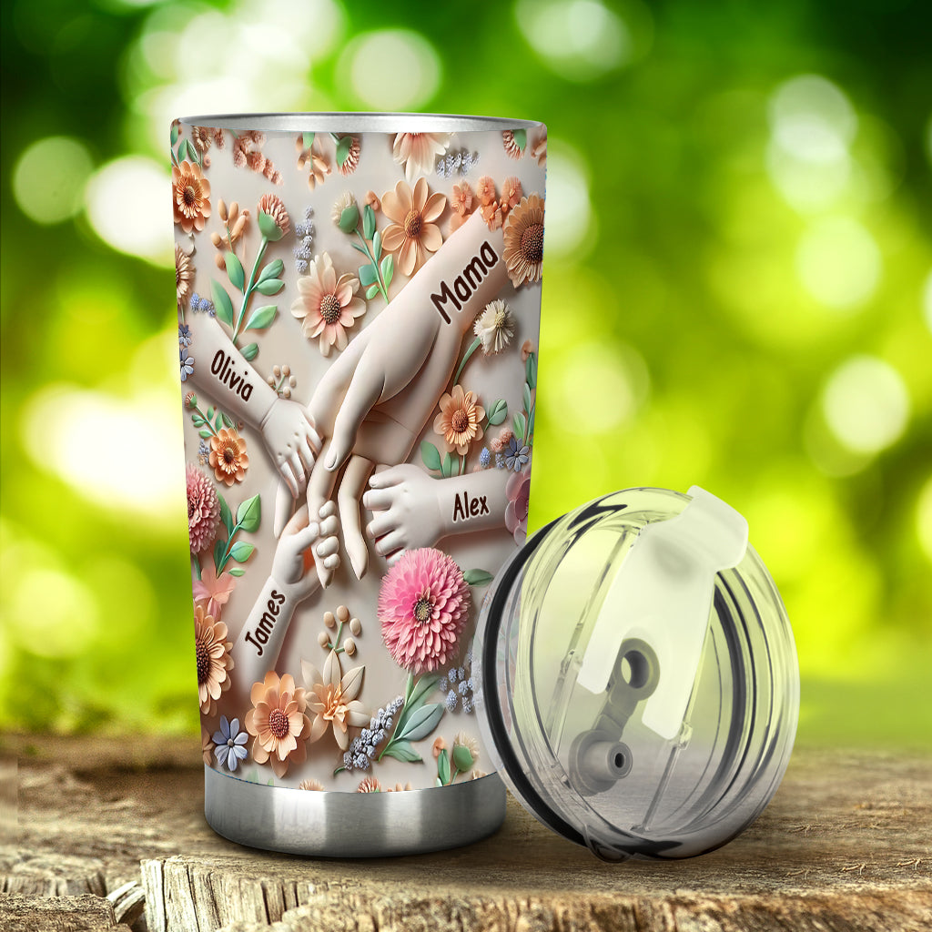 Hold Our Hands - Personalized Mother Tumbler
