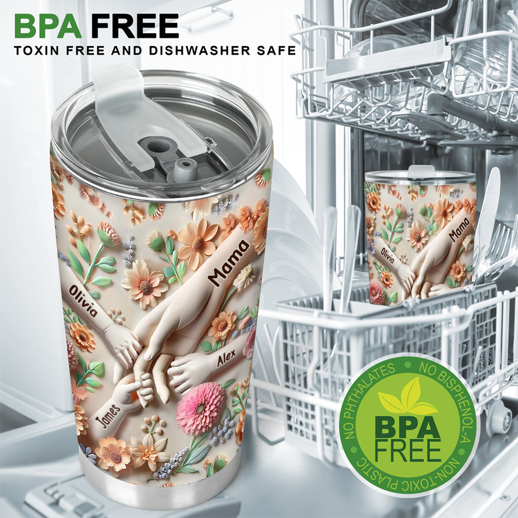 Hold Our Hands - Personalized Mother Tumbler