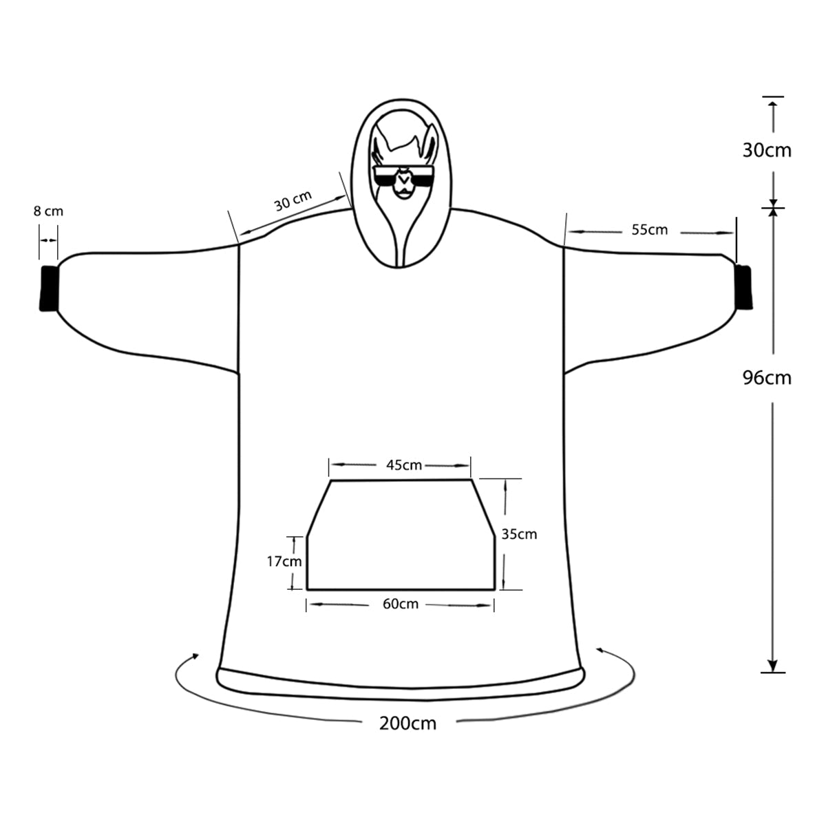 Einfach ein Mädchen, das Hunde liebt – personalisierter Hunde-Hoodie