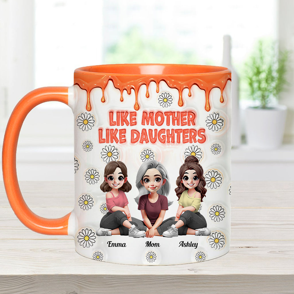 Like Mother Like Daughters - Personalized Mother Accent Mug