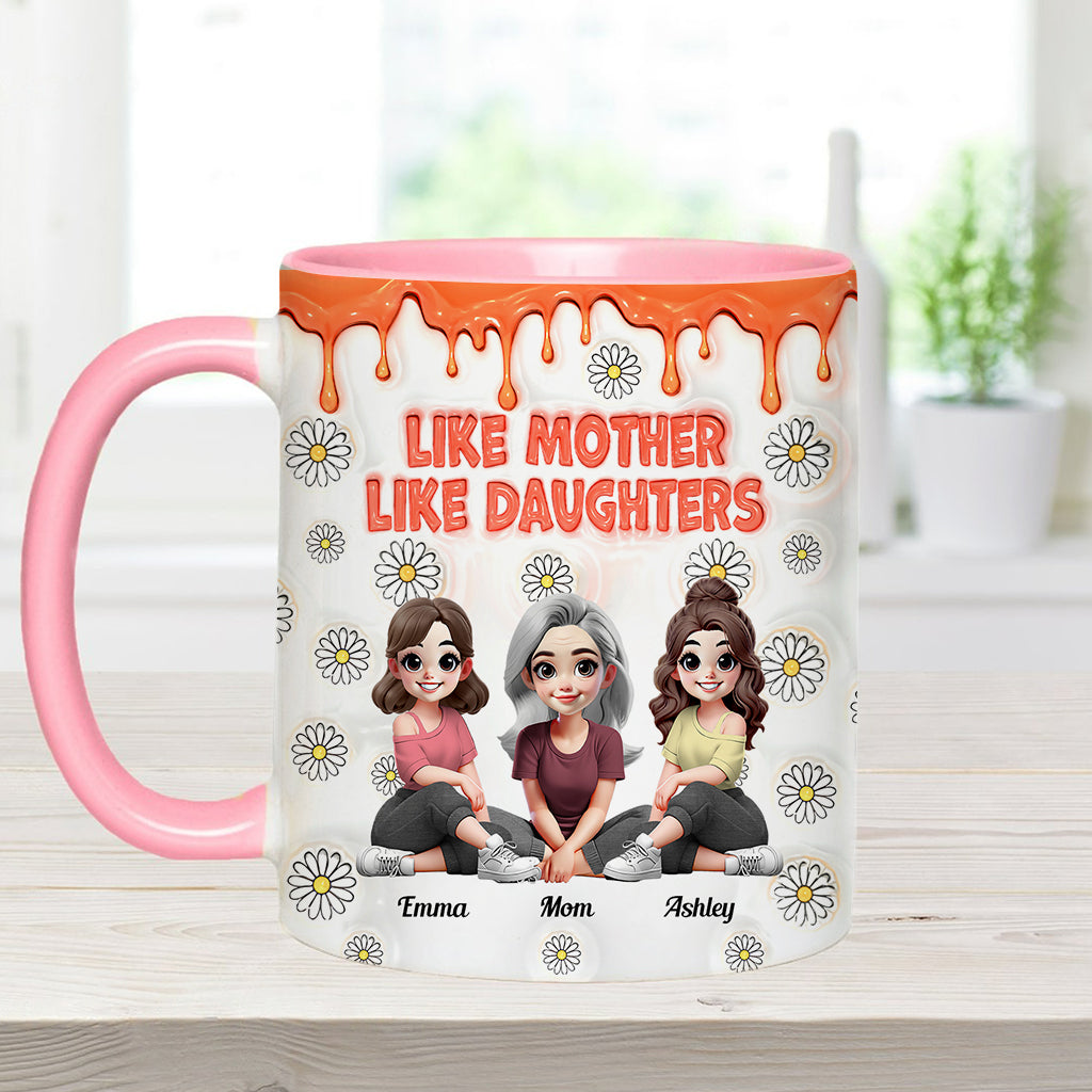 Like Mother Like Daughters - Personalized Mother Accent Mug