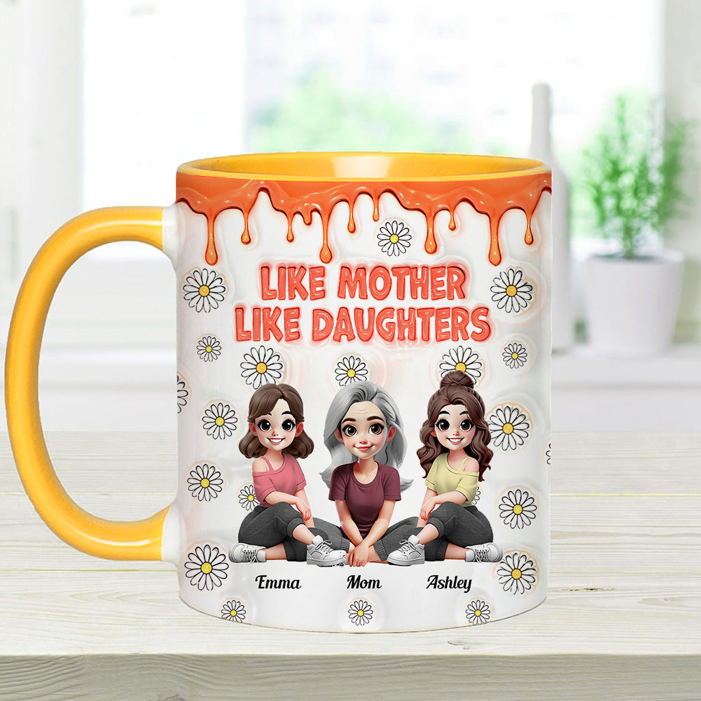 Like Mother Like Daughters - Personalized Mother Accent Mug