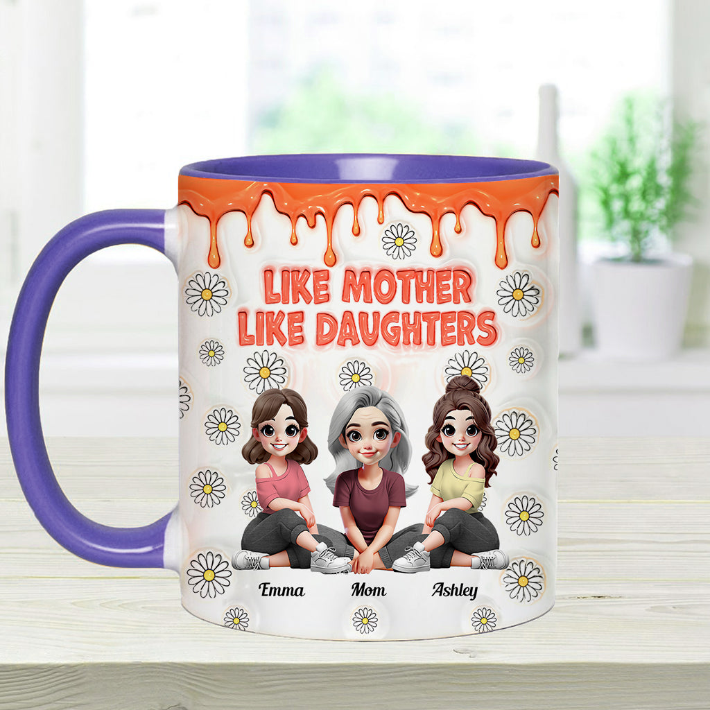 Like Mother Like Daughters - Personalized Mother Accent Mug